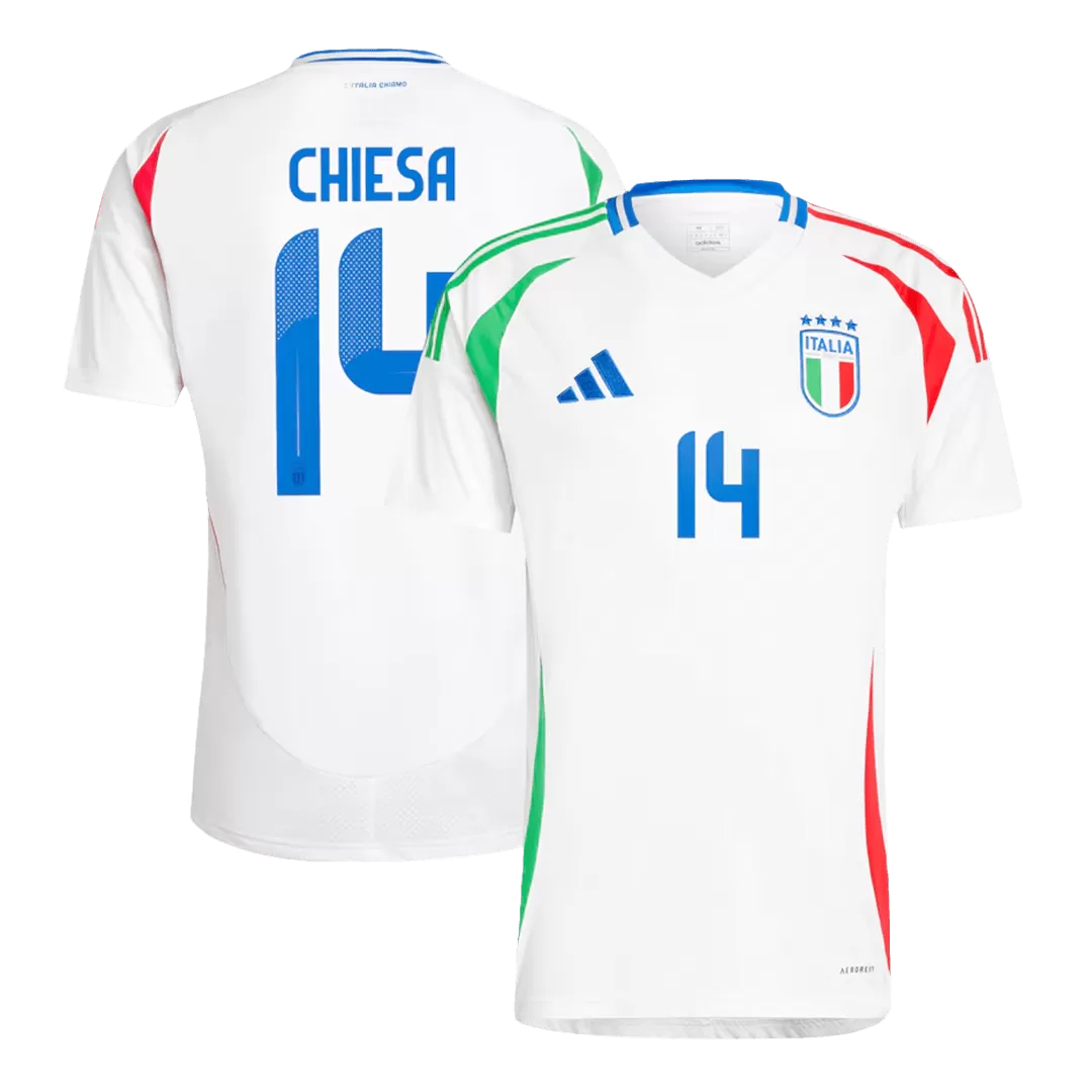CHIESA #14 Italy Away Soccer Jersey EURO