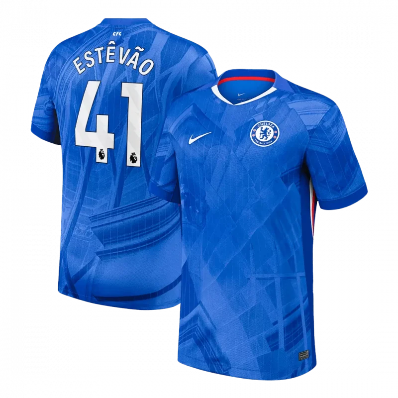 ESTÊVÃO #41 Chelsea Home Soccer Jersey 2025/26