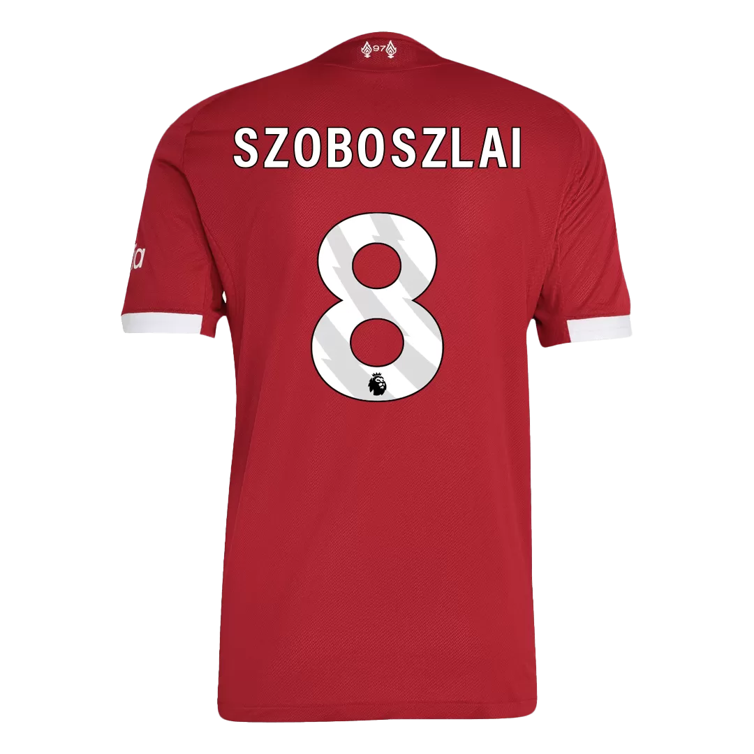 SZOBOSZLAI #8 Liverpool Home Authentic Soccer Jersey 2025/26 - Image 3