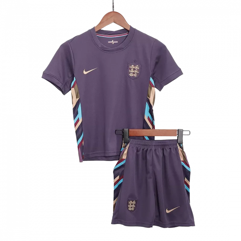 England Away Kids Soccer Jerseys Kit EURO