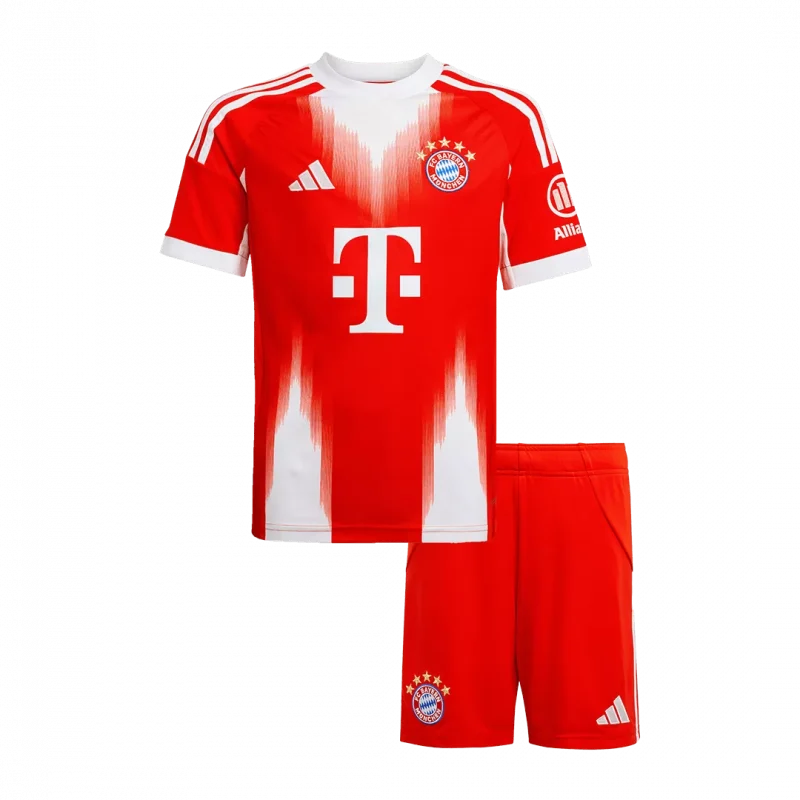 Bayern Munich Home Kids Soccer Jerseys Kit 2025/26