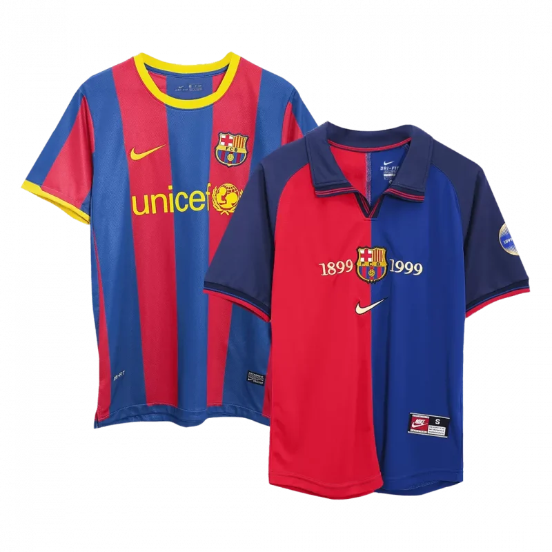 Vintage Jersey Barcelona Home 2010/11 & Vintage Jersey Barcelona Home 1999/00