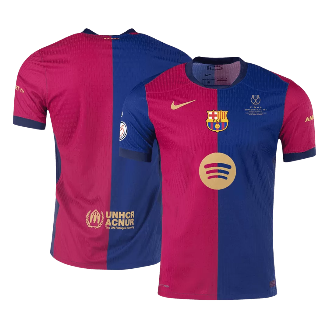 Barcelona Home Authentic Soccer Jersey - Copa del Rey Final - Image 3