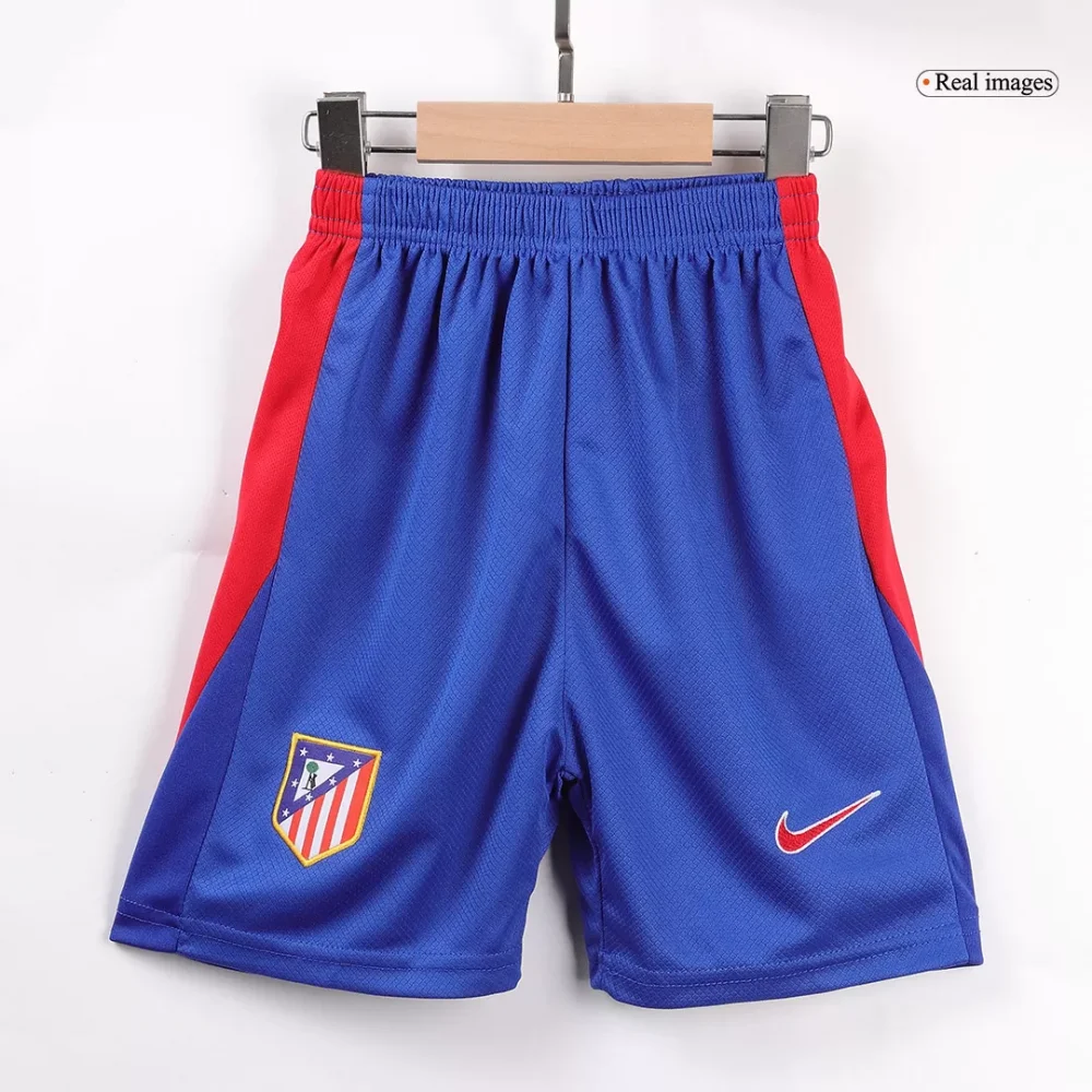 Atletico Madrid Home Kids Soccer Jerseys Full Kit - Image 4