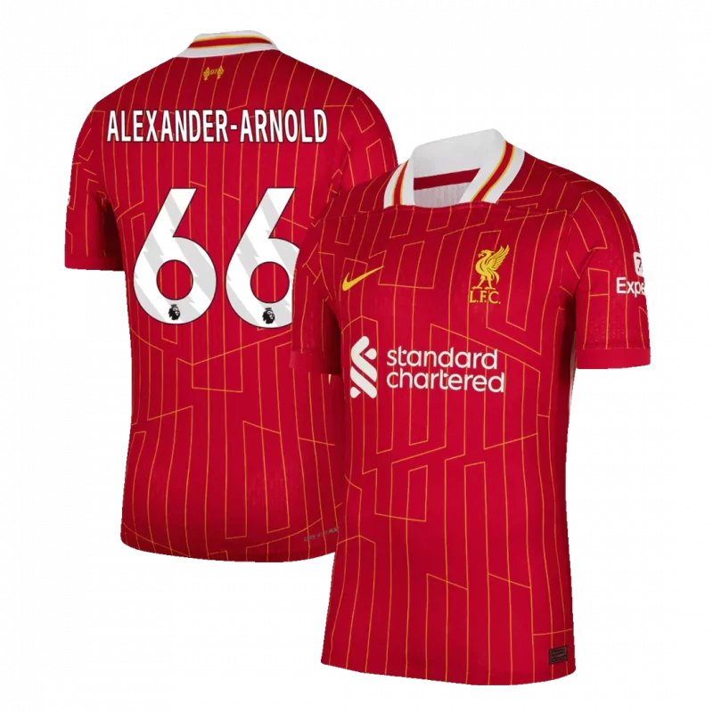 ALEXANDER-ARNOLD #66 Liverpool Home Authentic Soccer Jersey