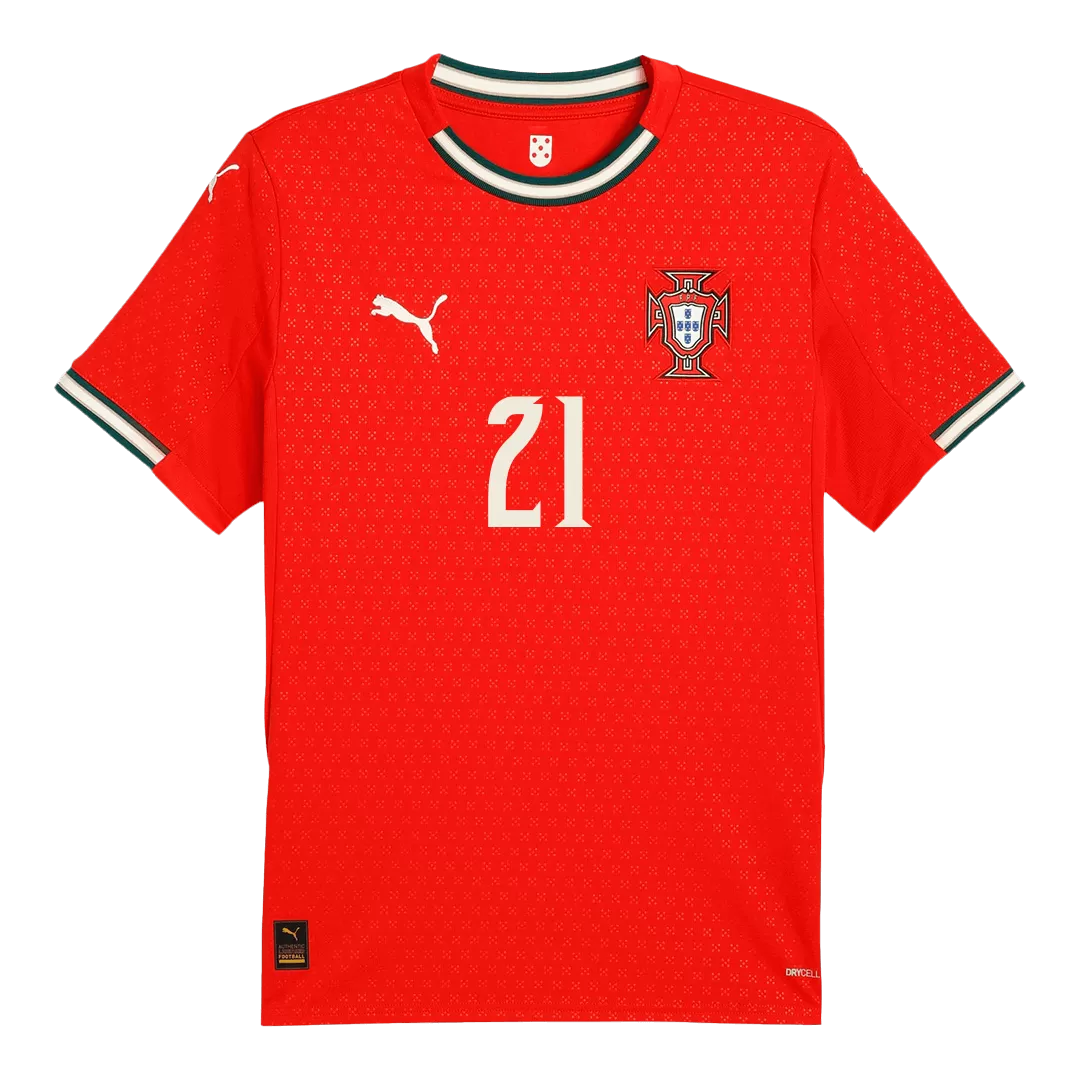 DIOGO J. #21 Portugal Home Soccer Jersey 2025 - Image 2