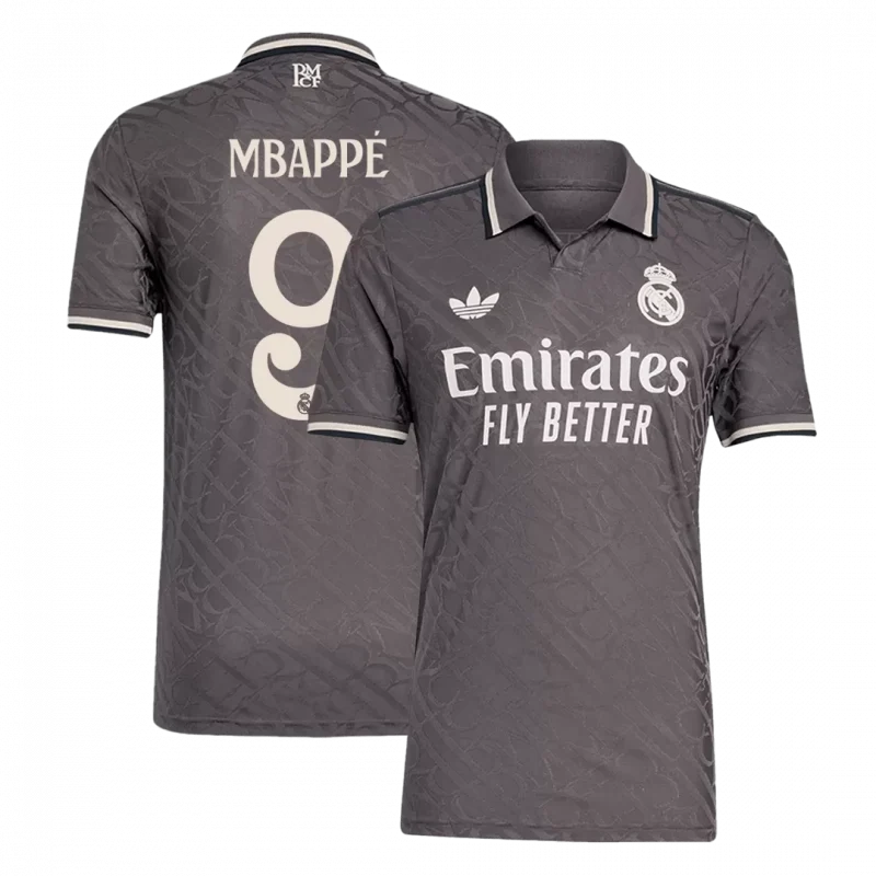MBAPPÉ #9 Real Madrid Third Away Authentic Soccer Jersey