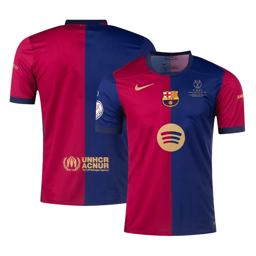 Barcelona Home Soccer Jersey - Copa del Rey Final - Image 3