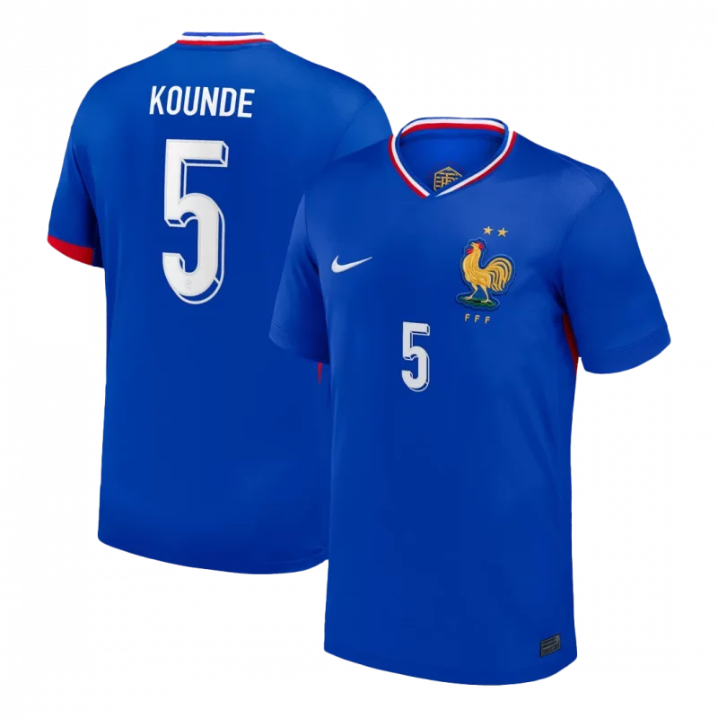 KOUNDE #5 France Home Soccer Jersey