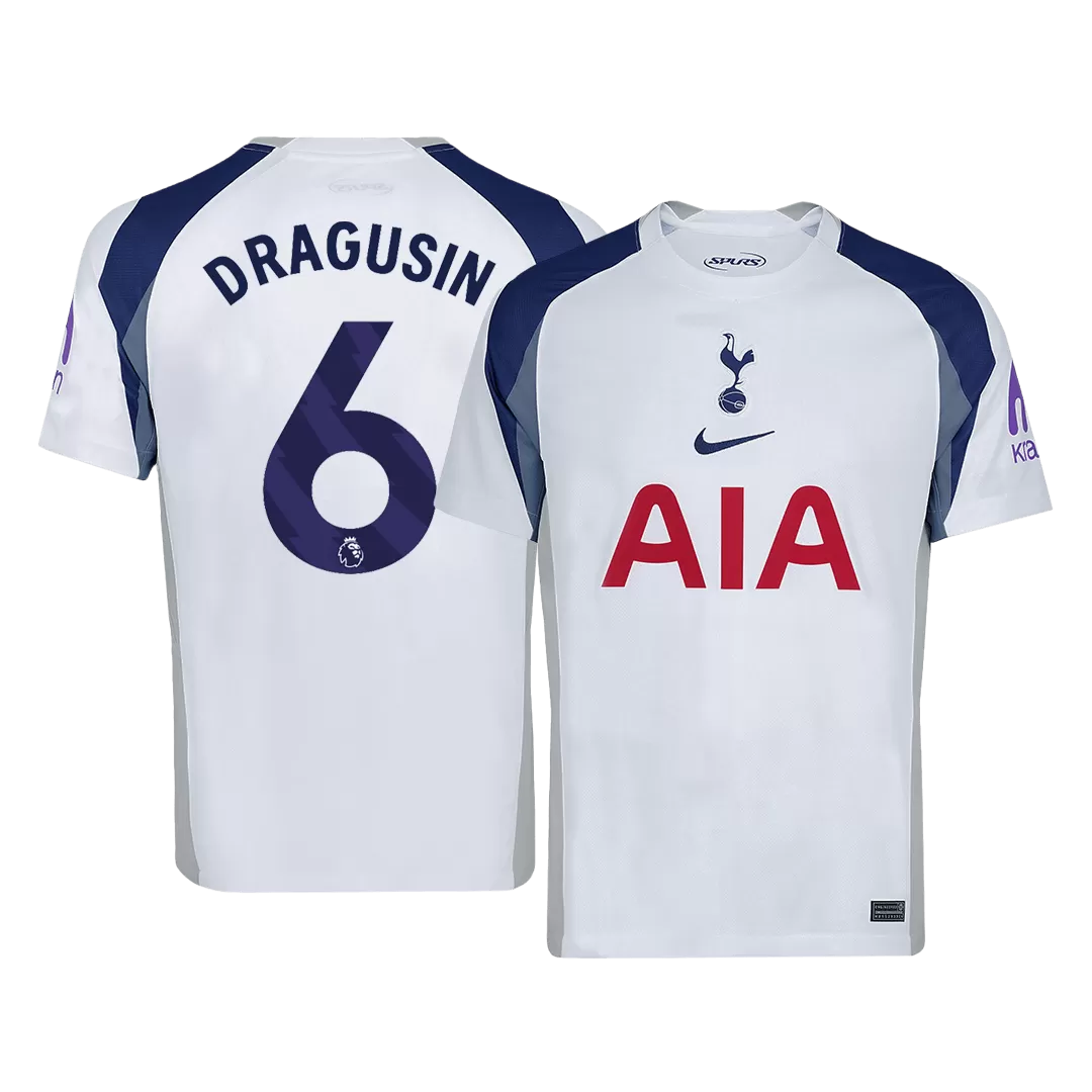 DRAGUSIN #6 Tottenham Hotspur Home Soccer Jersey 2025/26