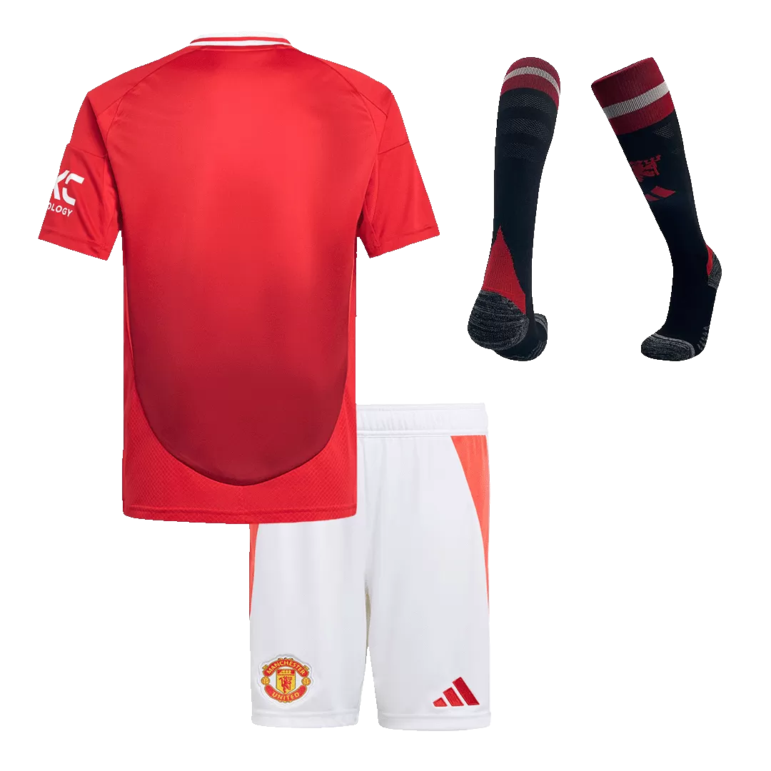 Manchester United Home Kids Soccer Jerseys Full Kit - Image 2