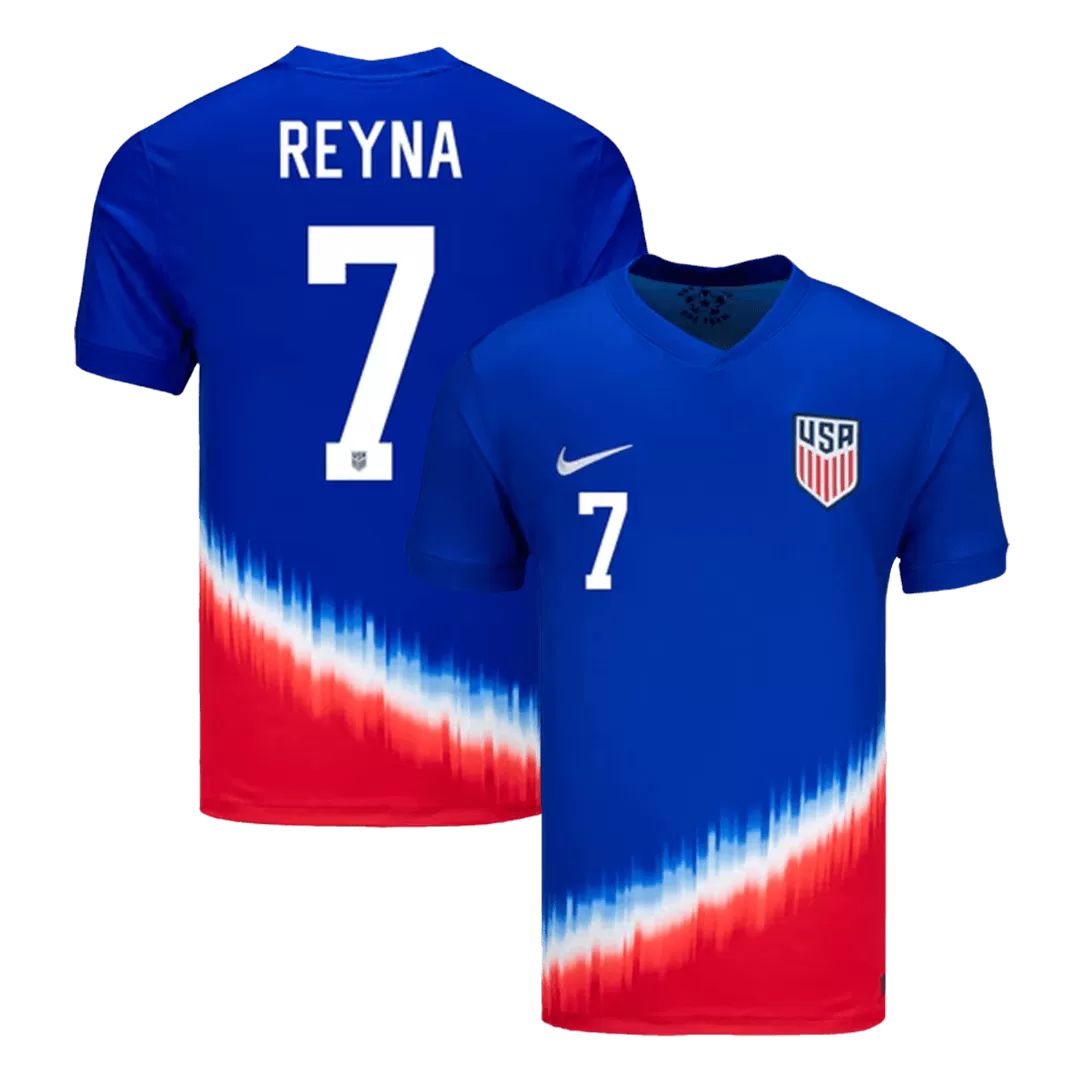 REYNA #7 USA Away Soccer Jersey Copa America