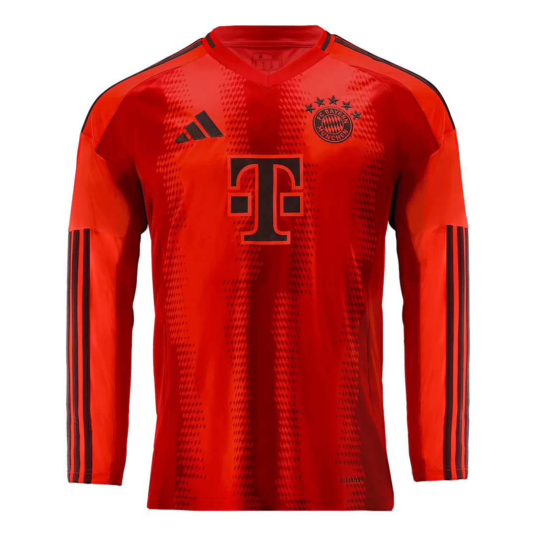 Bayern Munich Home Long Sleeve Soccer Jersey - Image 4