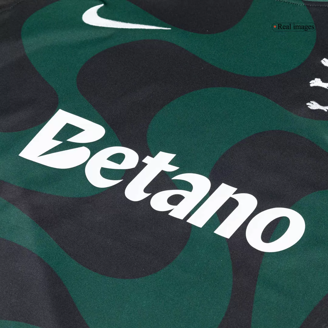 Sporting CP Alternative Soccer Jersey 2025/26 Black - Image 8