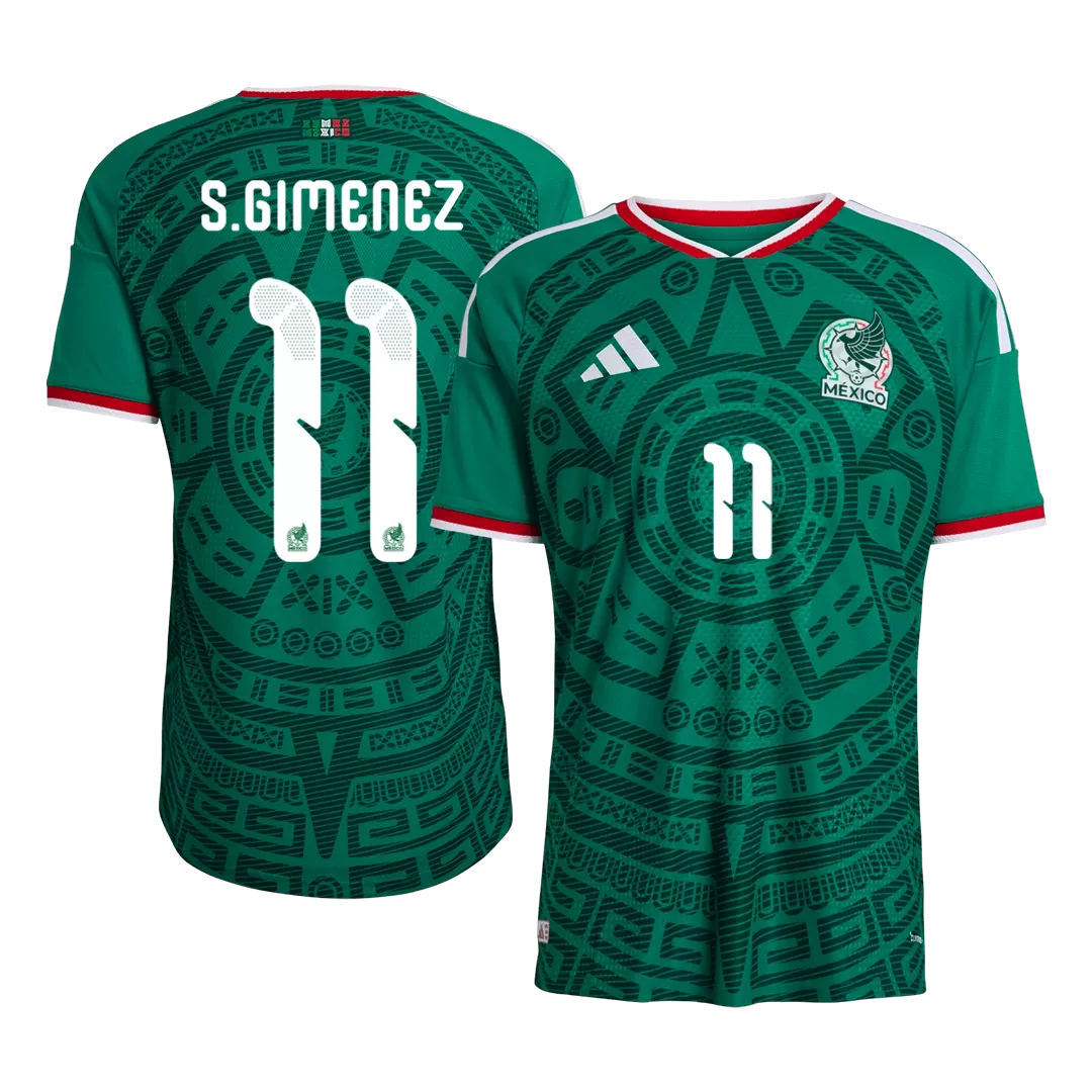 S.GIMENEZ #11 Mexico Home Player Version Jersey World Cup 2026