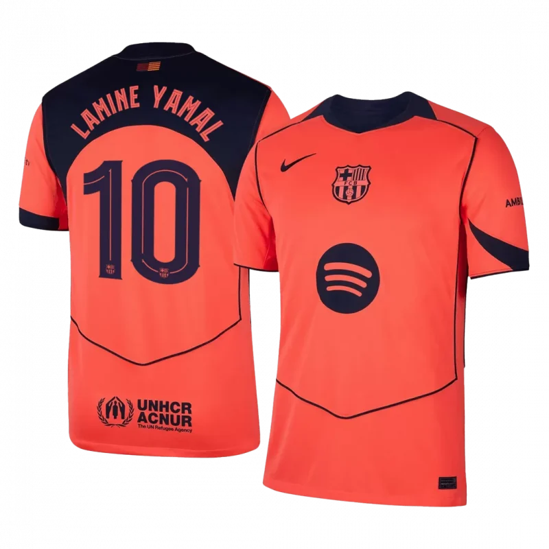 LAMINE YAMAL #10 Barcelona Third Away Soccer Jersey 2025/26 -UCL