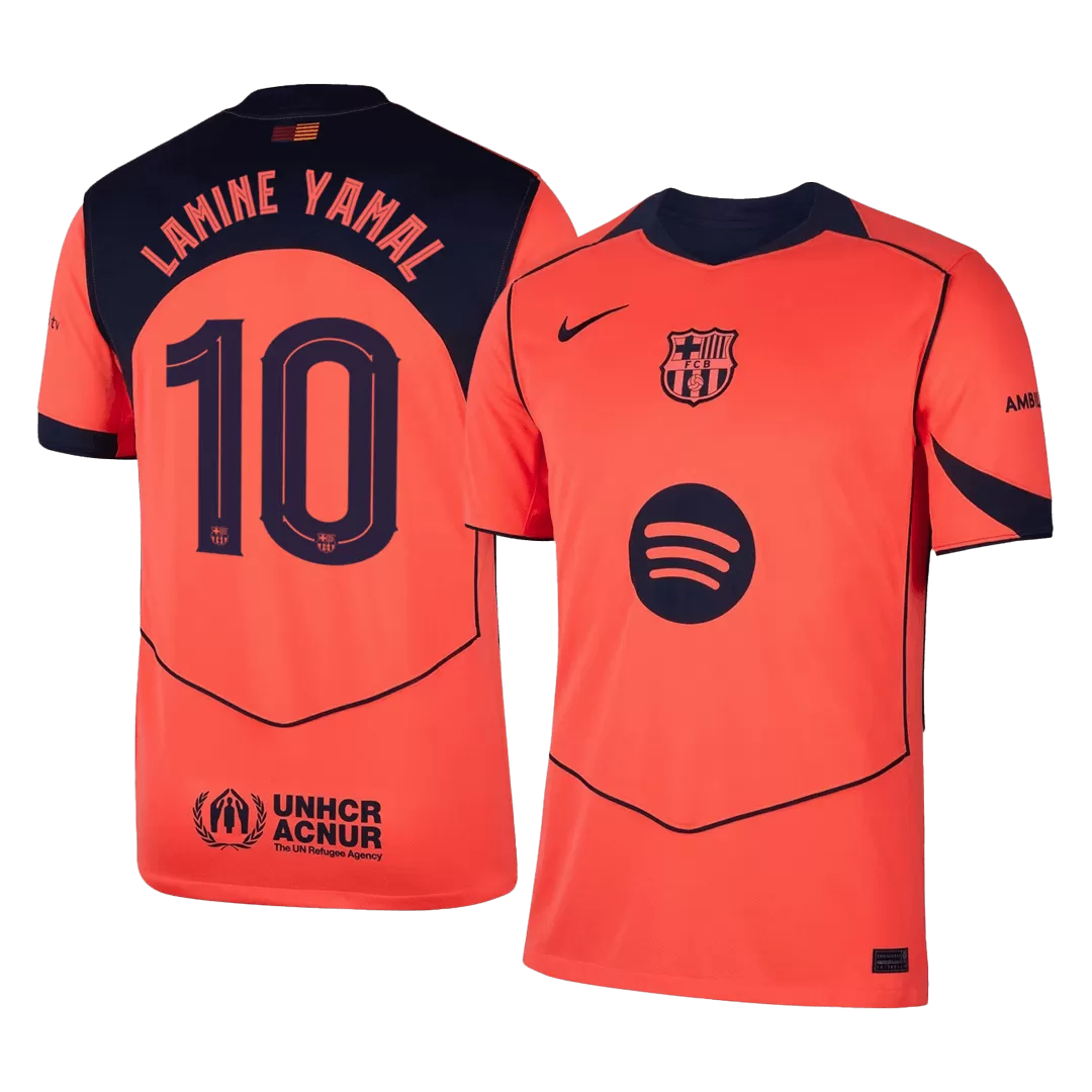 LAMINE YAMAL #10 Barcelona Third Away Soccer Jersey 2025/26 -UCL
