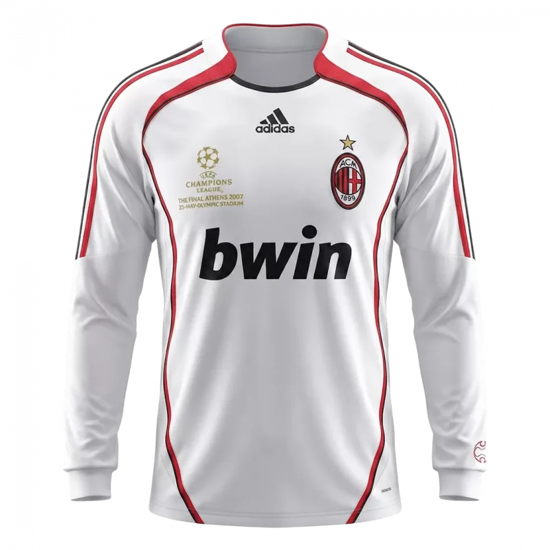 Retro Soccer Jersey AC Milan Away Long Sleeve 2006/07