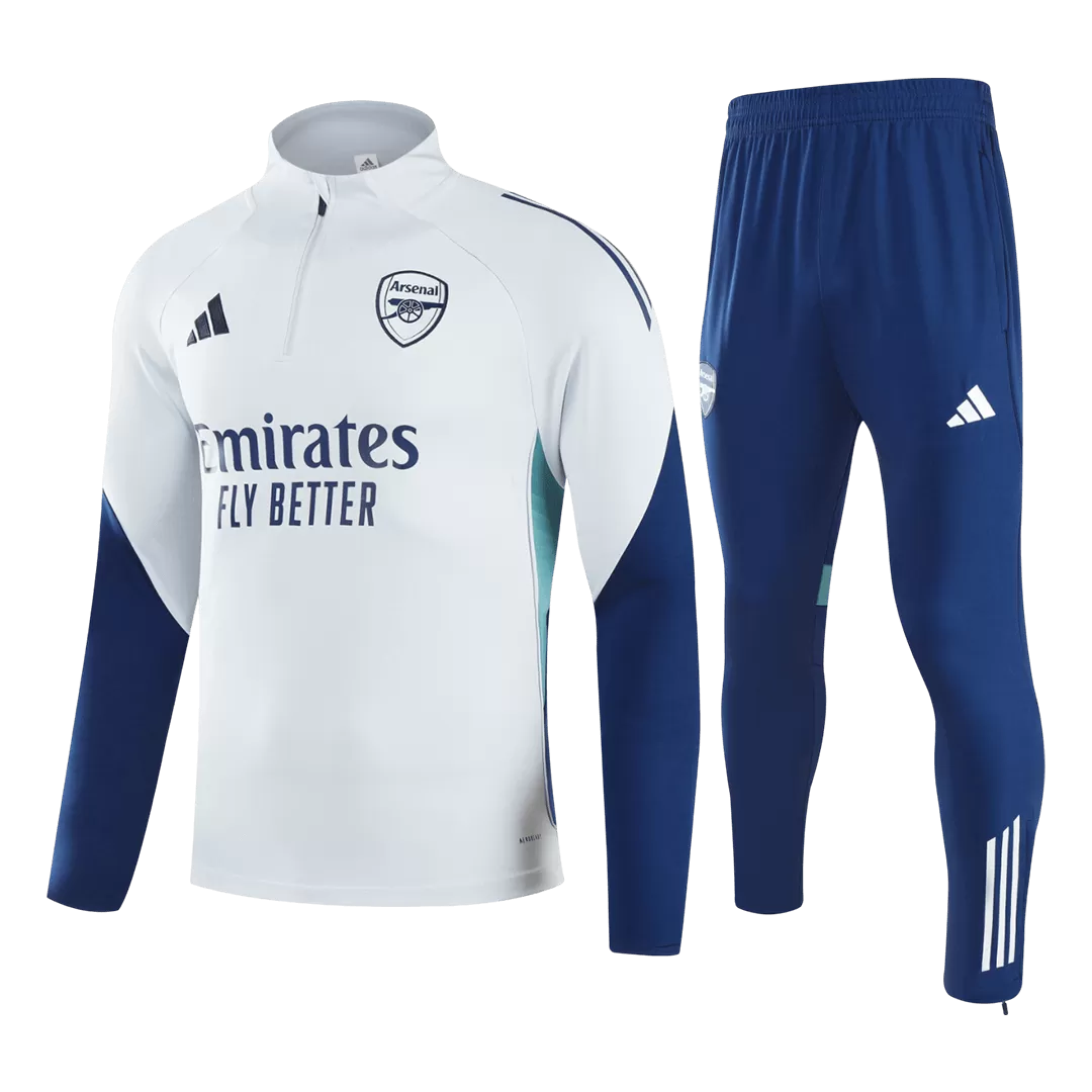 Arsenal 1/4 Zip Tracksuit 2025/26 White