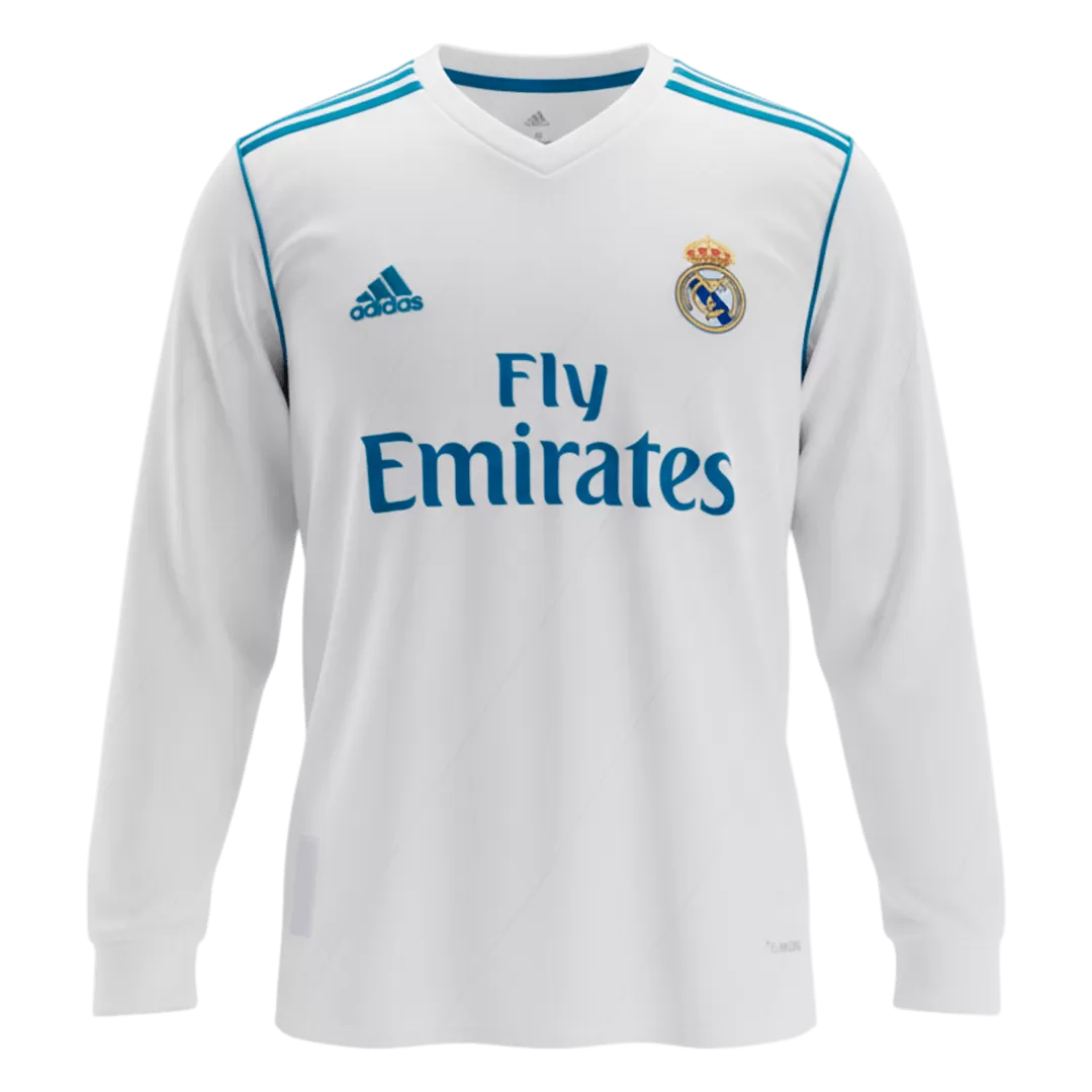 Vintage Soccer Jersey Real Madrid Home Long Sleeve 2017/18