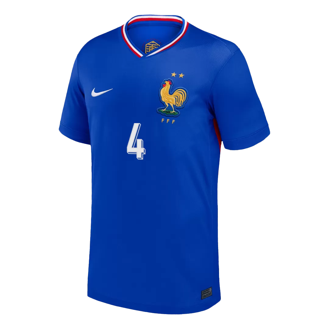 UPAMECANO #4 France Home Soccer Jersey - Image 2