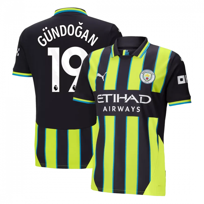 GÜNDOĞAN #19 Manchester City Away Soccer Jersey
