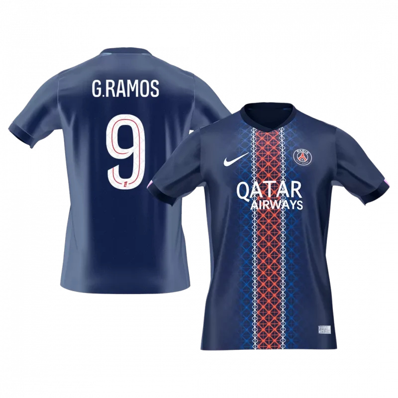 G.RAMOS #9 PSG Home Soccer Jersey 2025/26