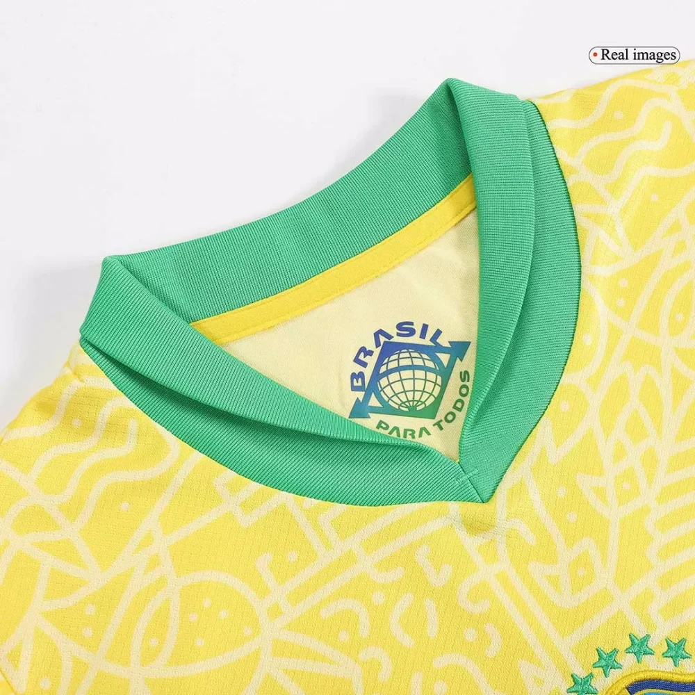 Brazil Home Kids Soccer Jerseys Kit Copa America - Image 8
