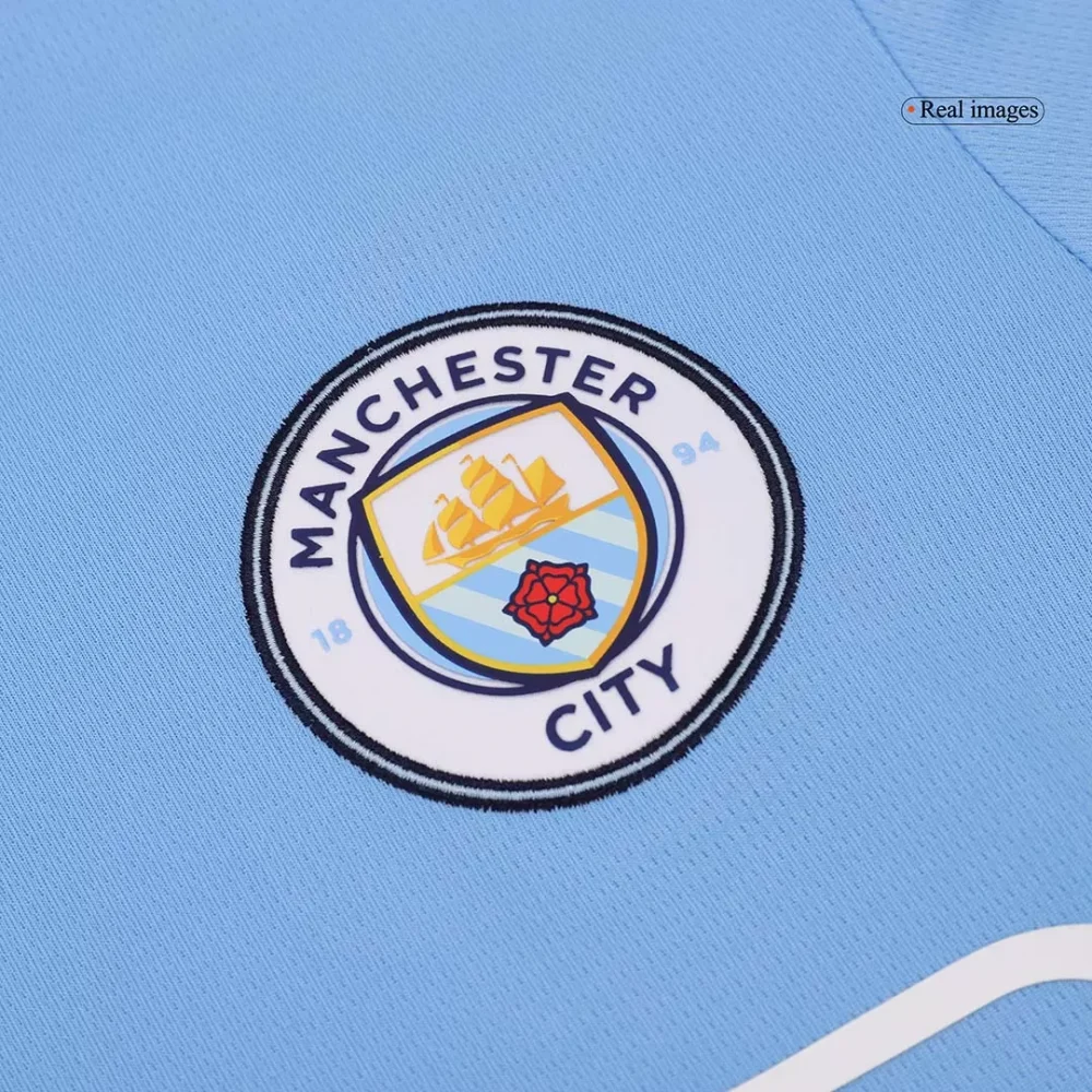 HAALAND #9 Manchester City Home Soccer Jersey - Image 3
