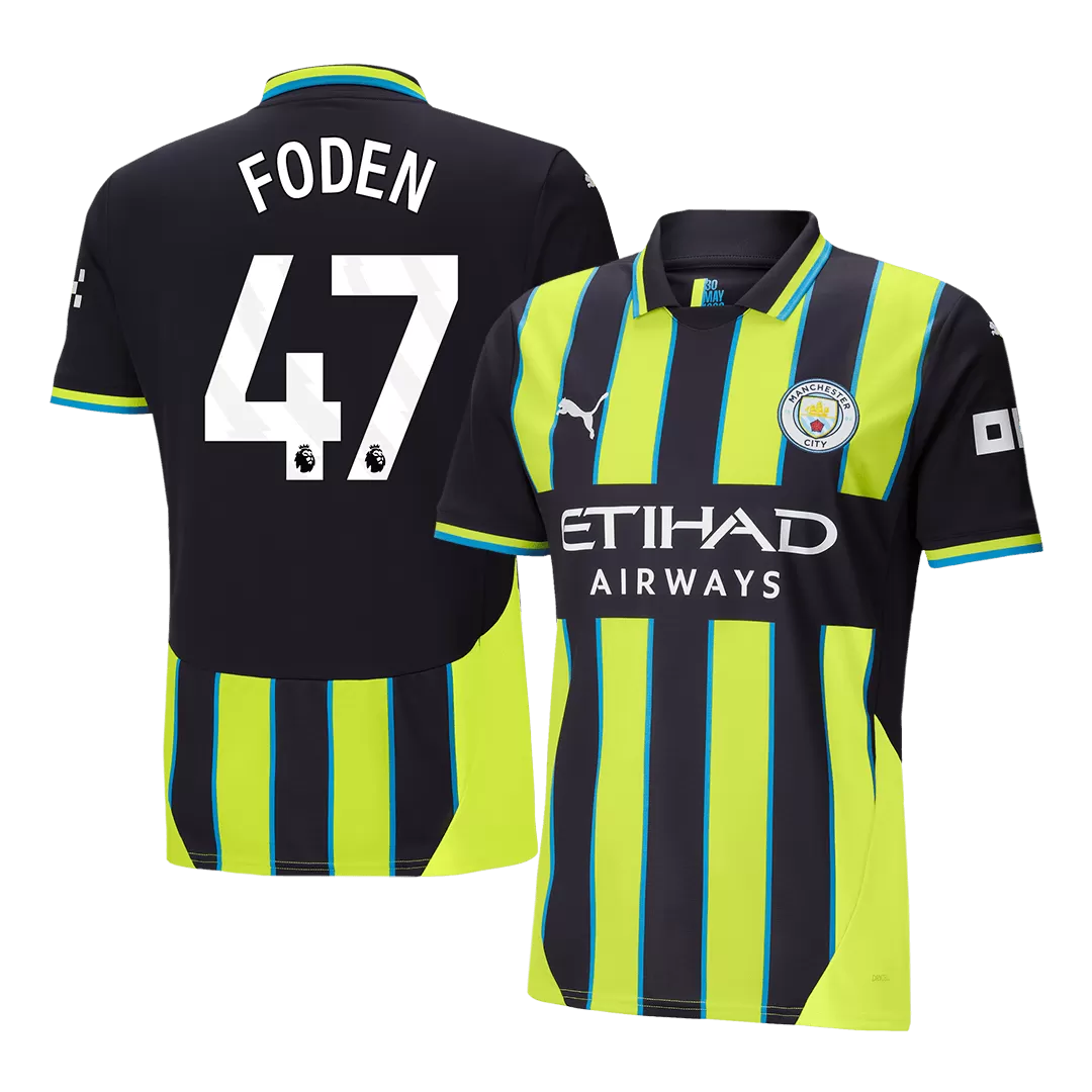 FODEN #47 Manchester City Away Soccer Jersey
