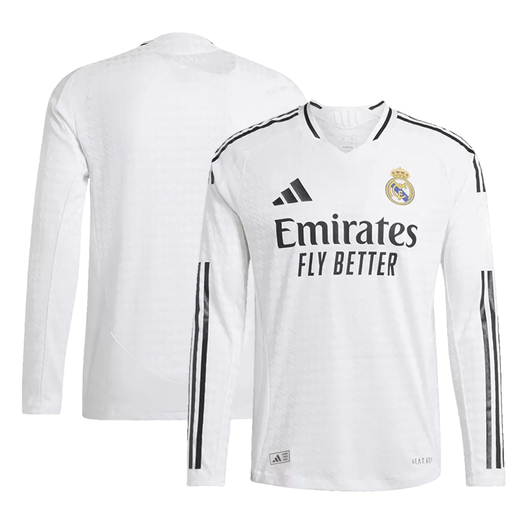 Authentic Real Madrid Home Long Sleeve Soccer Jersey - Image 5