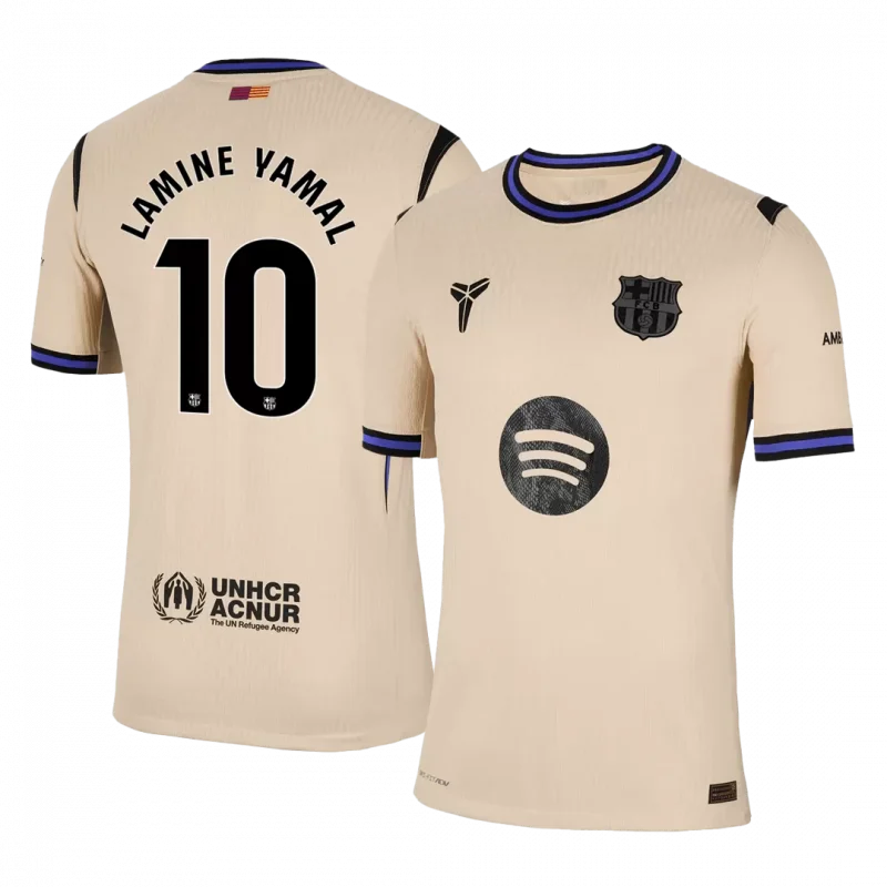 LAMINE YAMAL #10 Barcelona Away Authentic Soccer Jersey 2025/26 - UCL