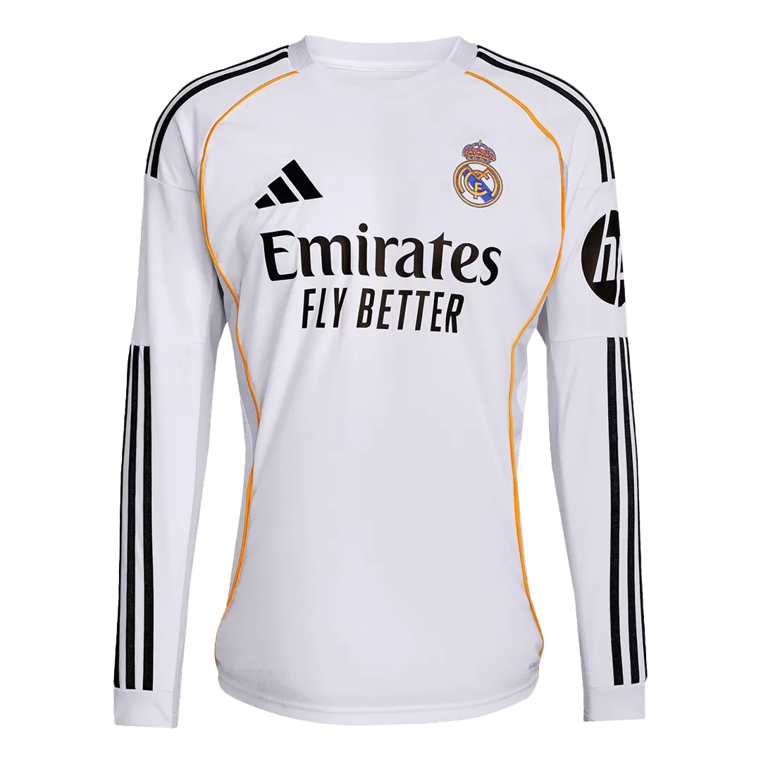 Real Madrid Home Long Sleeve Jersey 2025/26