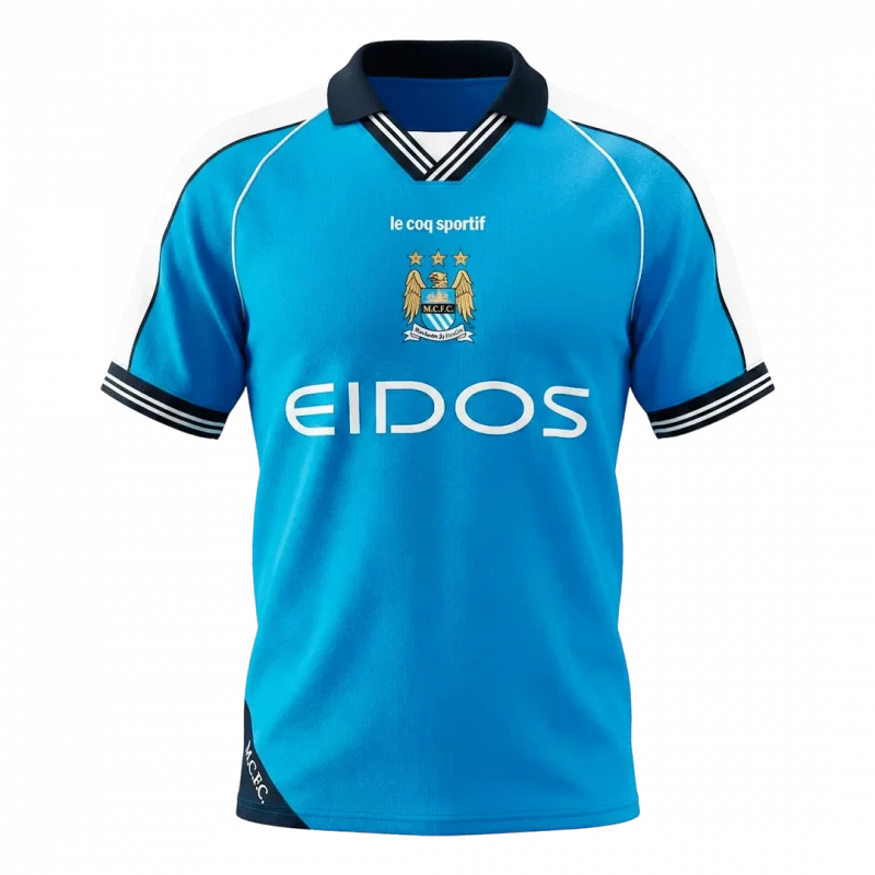Retro Soccer Jersey Manchester City Home 1999/01