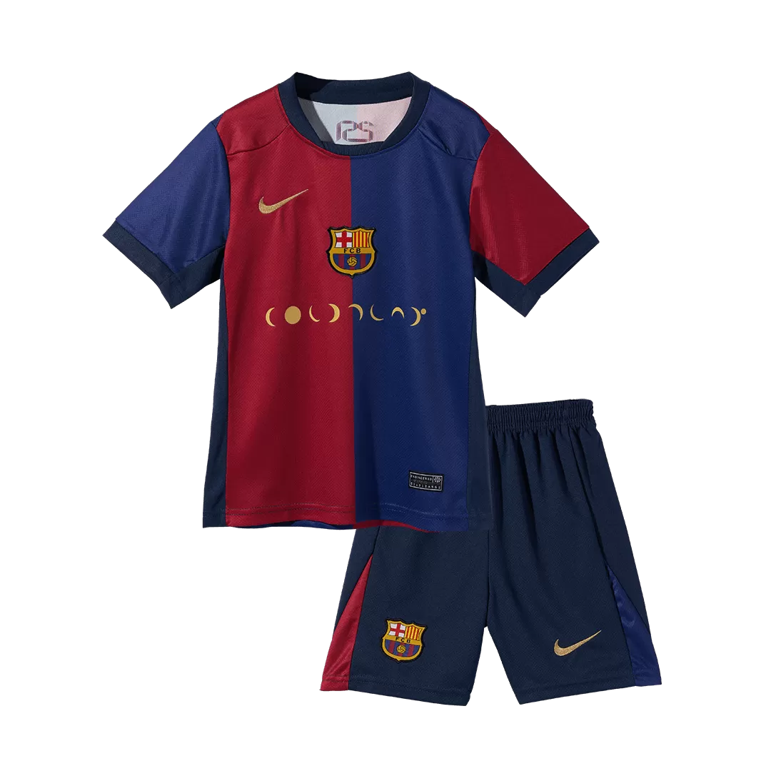 Barcelona Home Kids Soccer Jerseys Kit - COLDPLAY - Image 3
