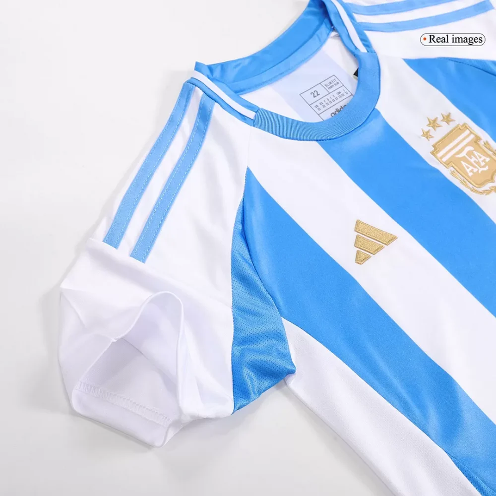 Argentina Home Kids Soccer Jerseys Kit Copa America - Image 11