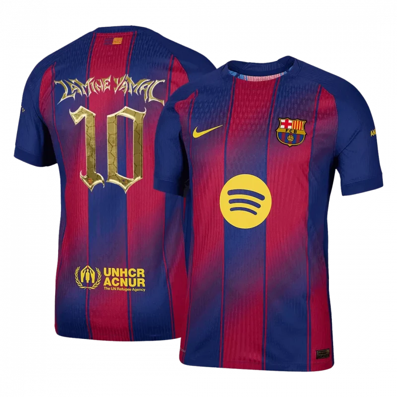 LAMINE YAMAL #10 Barcelona Home Authentic Jersey 2025/26 Kopa Trophy Edition