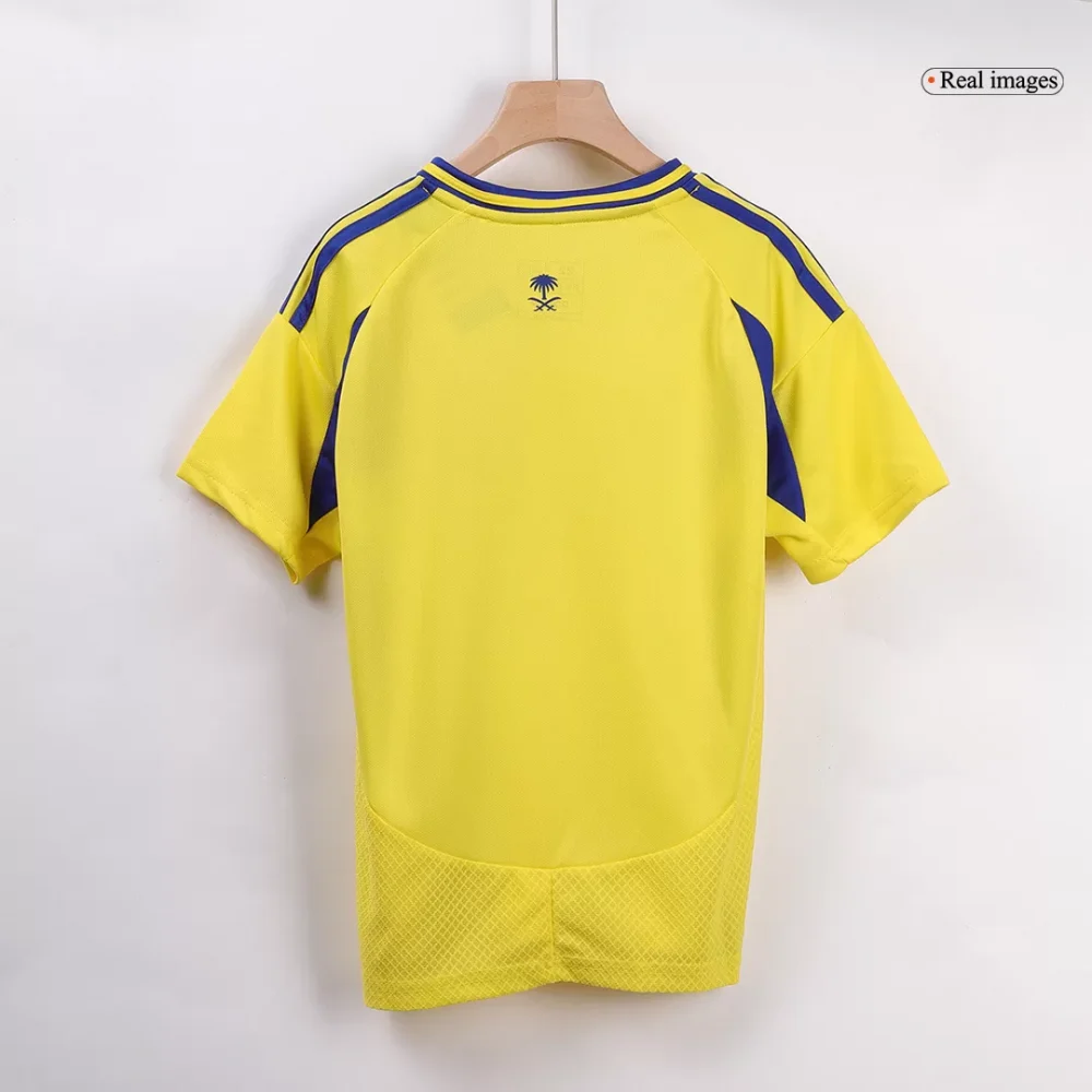 RONALDO #7 Al Nassr Home Kids Soccer Jerseys Kit - Image 5