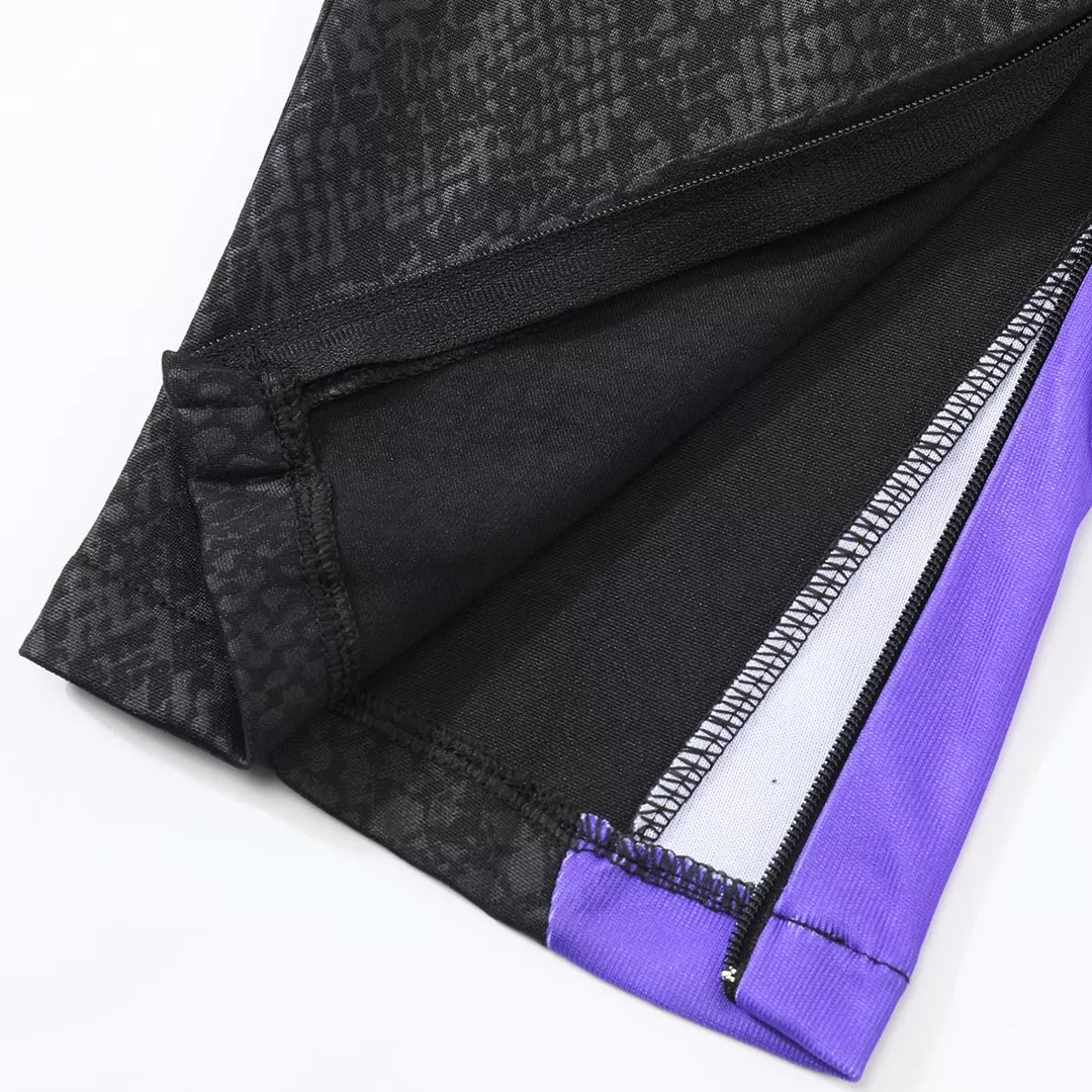 Barcelona 1/4 Zip Tracksuit 2025/26 Kids Black - Image 19