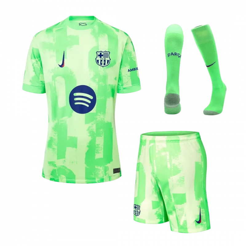 Barcelona Third Away Jerseys Full Kit- (Spotify Logo Without Text)