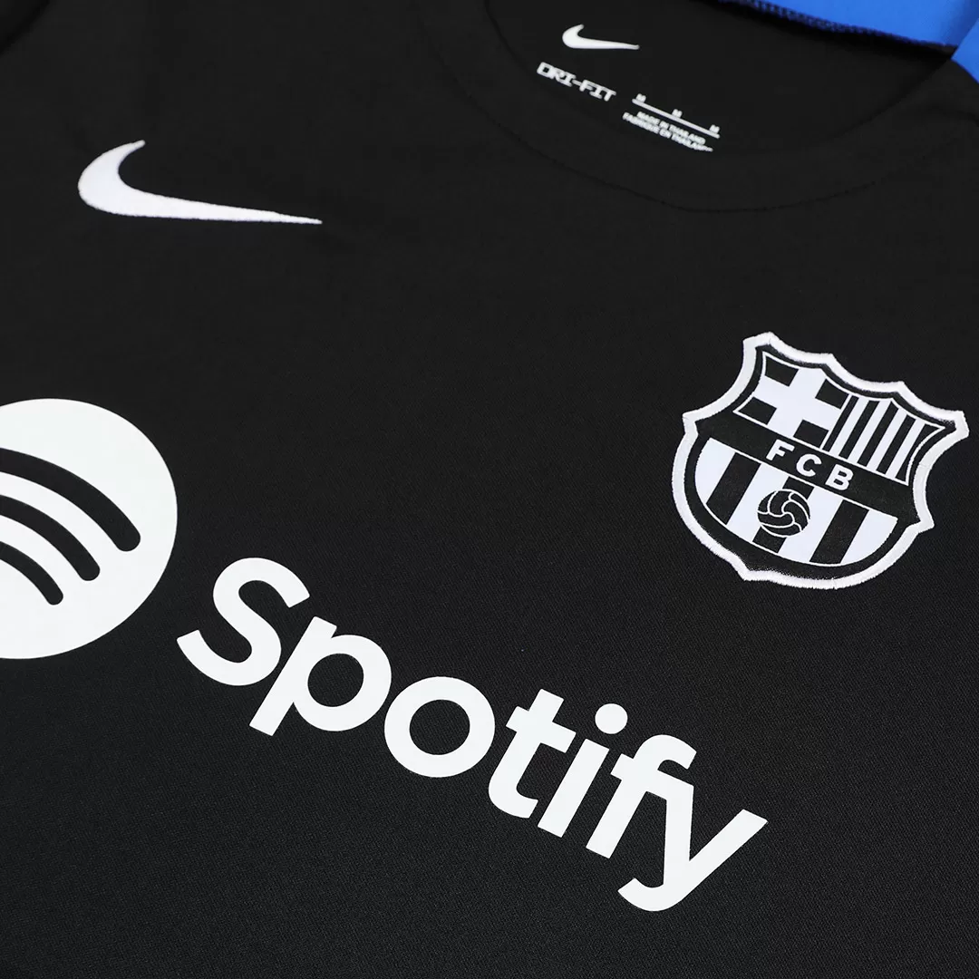 Barcelona Pre-Match Soccer Jersey Black - Image 5