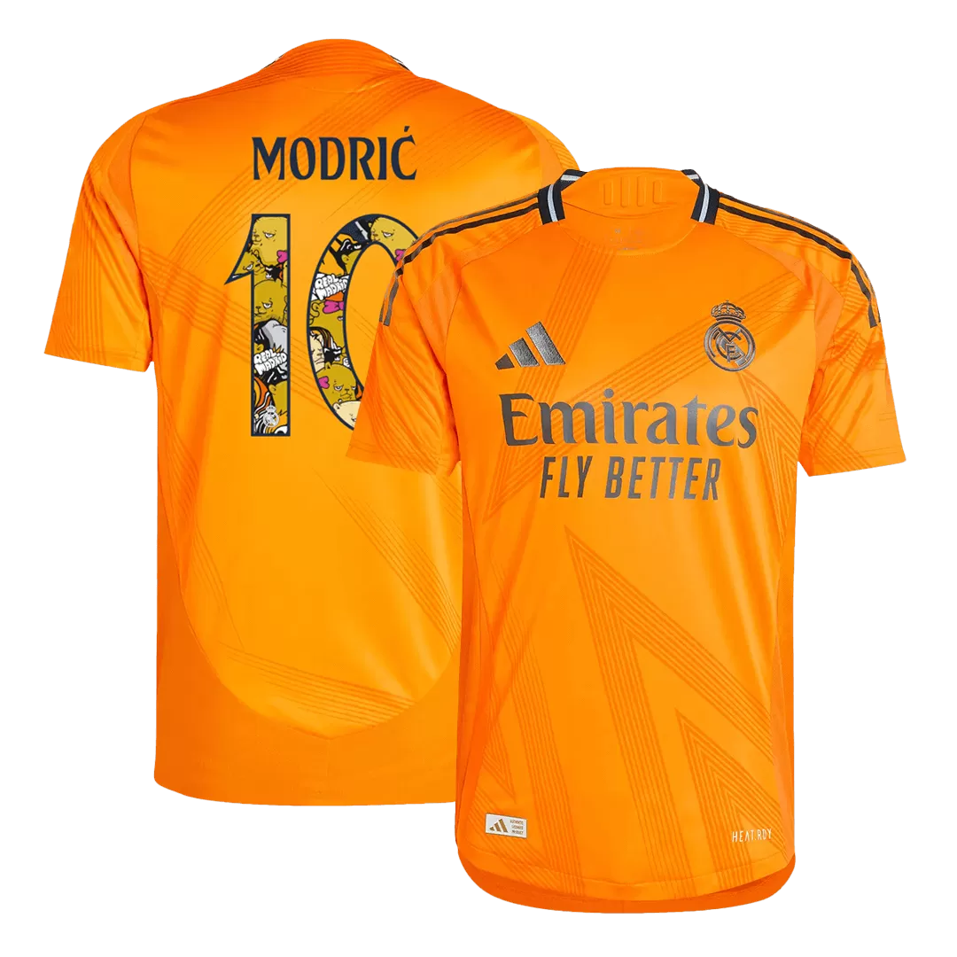MODRIĆ #10 Real Madrid Away Authentic Soccer Jersey - Bear Champ Font