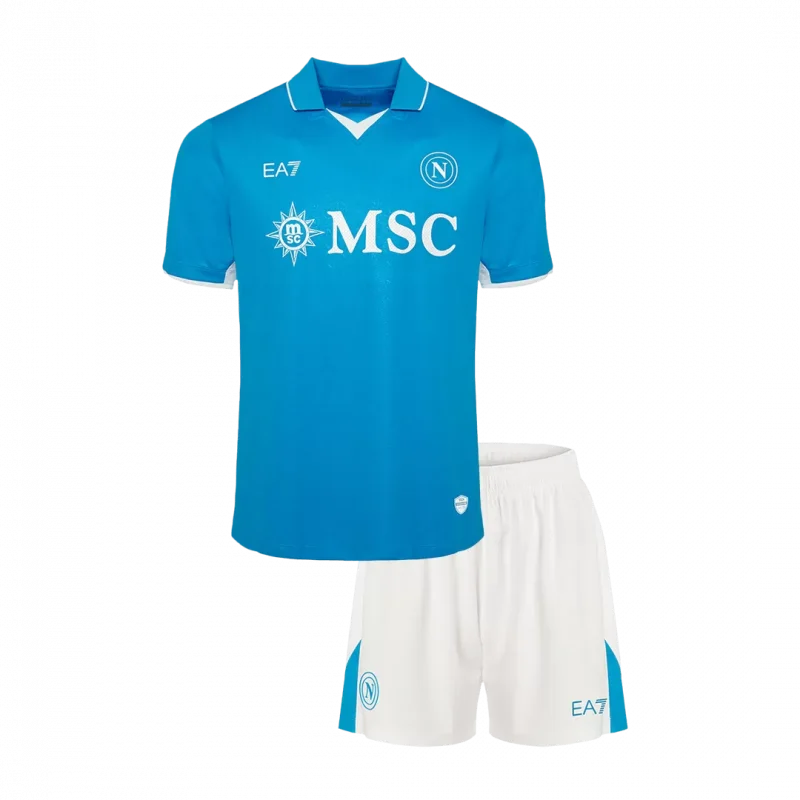 Napoli Home Kids Soccer Jerseys Kit