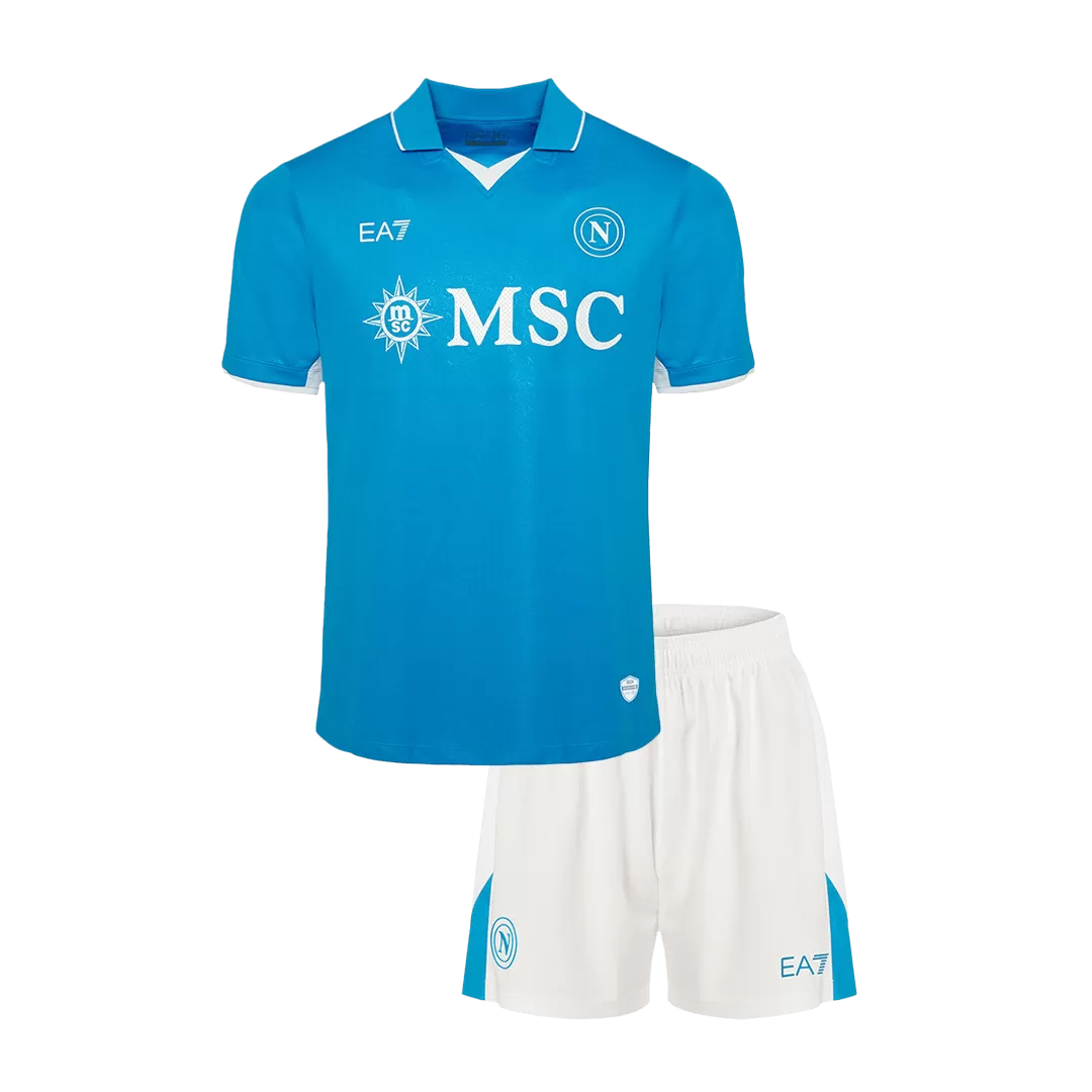 Napoli Home Kids Soccer Jerseys Kit