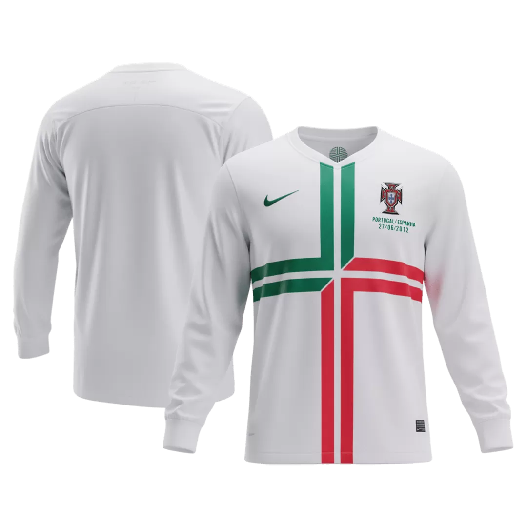 Retro Soccer Jersey Portugal Away Long Sleeve 2012 - Image 3