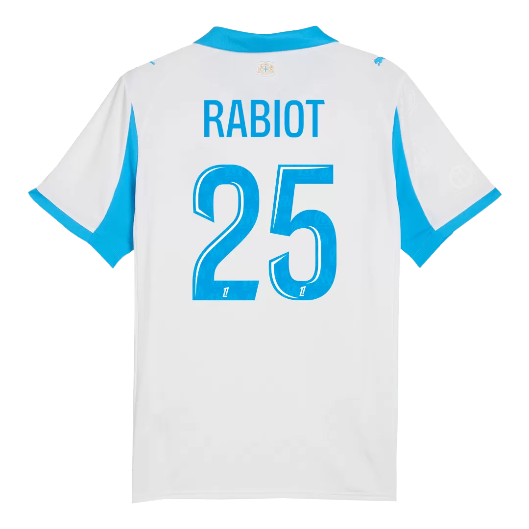 RABIOT #25 Marseille Home Soccer Jersey 2025/26 - Image 3