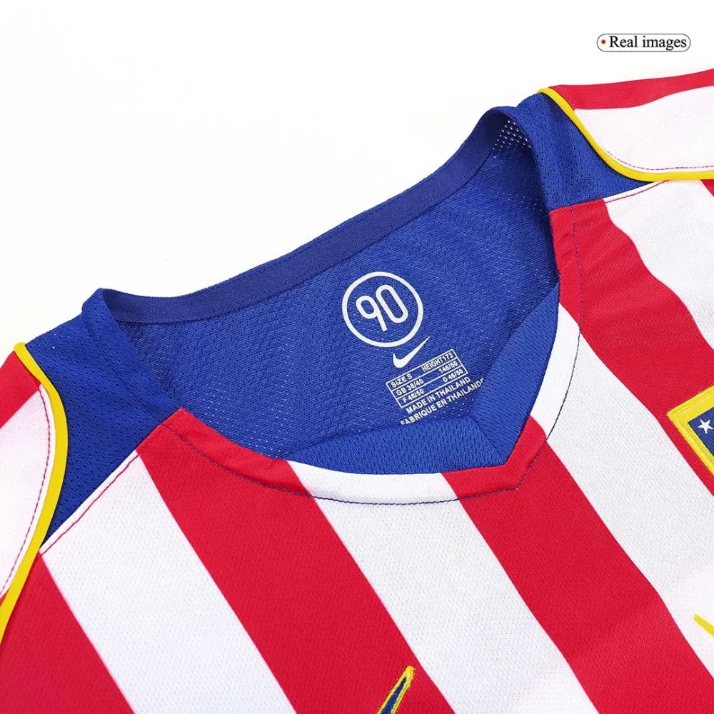 Retro Soccer Jersey Atletico Madrid Home 2004/05 - Image 4
