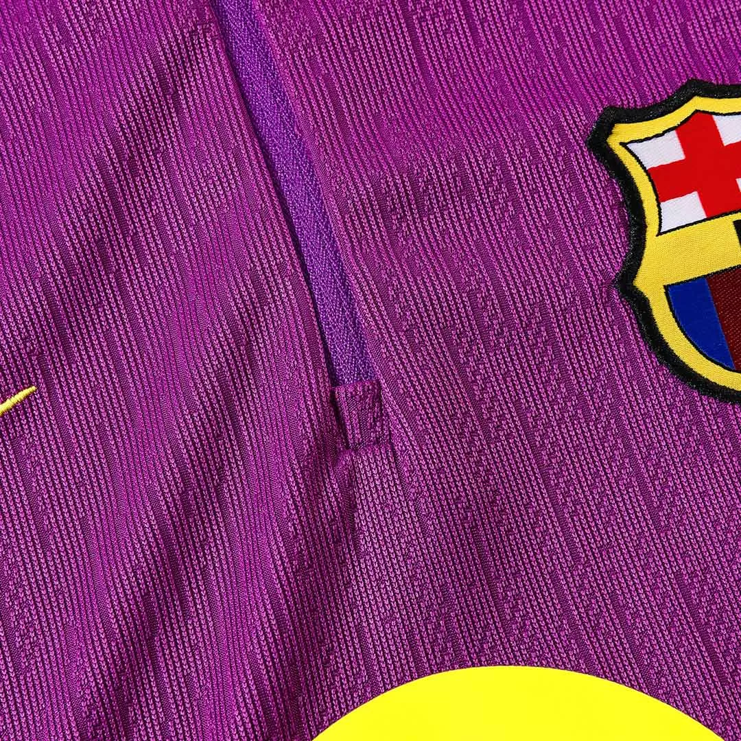 Barcelona 1/4 Zip Tracksuit 2025/26 Kids Purple - Image 6