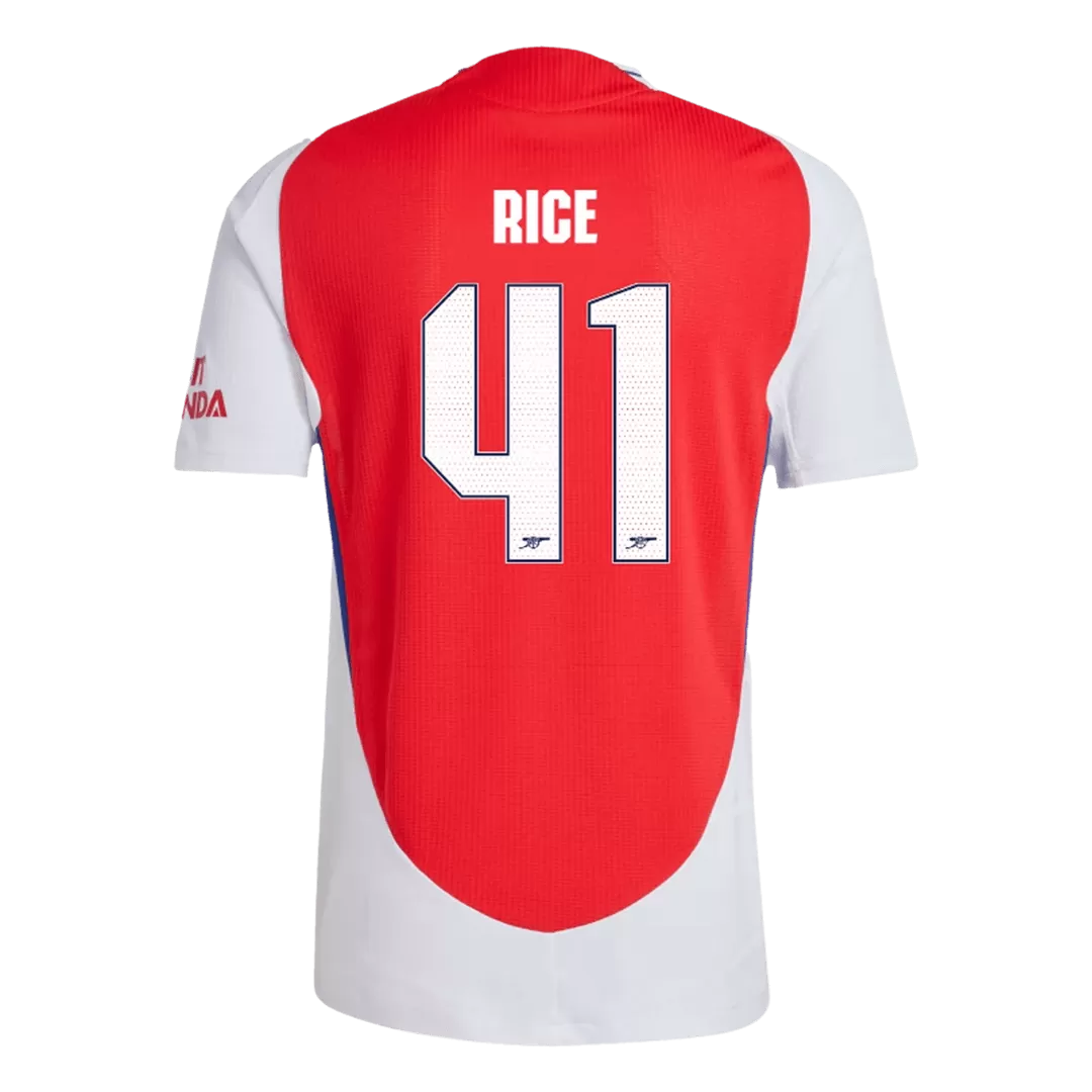 RICE #41 Arsenal Home Authentic Soccer Jersey - UCL - Image 3