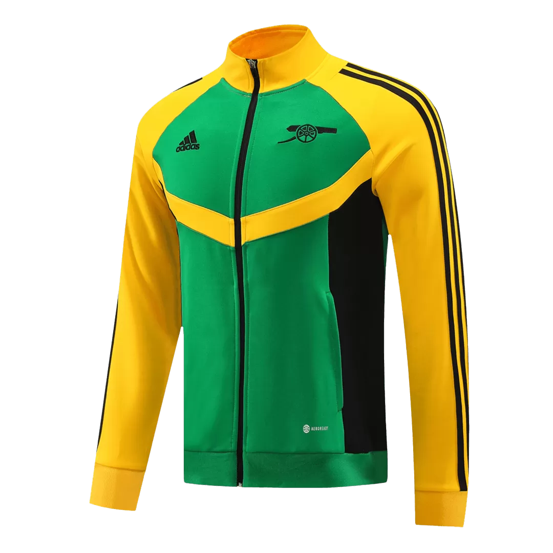Arsenal Track Jacket - Green&Yellow - Image 2